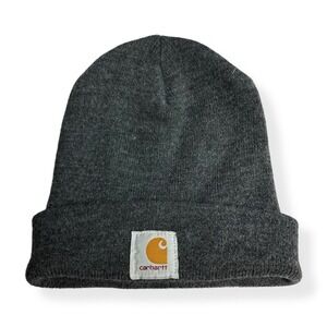 Carhartt Adult One Size Knit Cuffed Beanie‎ Winter Hat Gray Heather